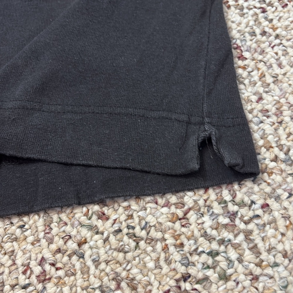 Vintage Harley Davidson Black Sleeveless Split Collar Top. XL - Picture 8 of 11